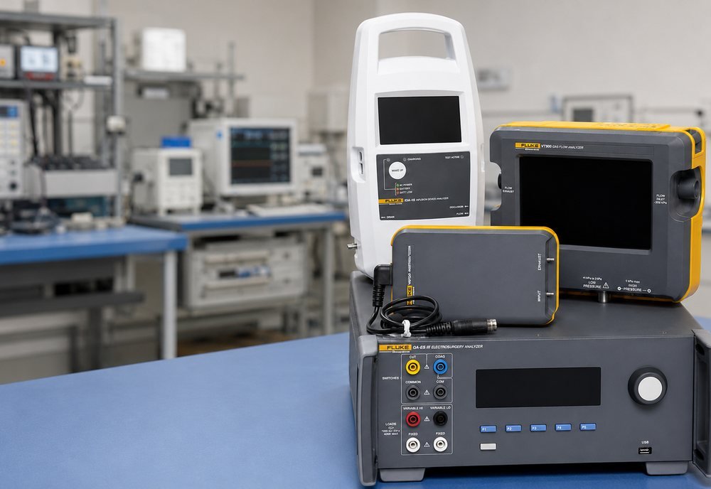 Biomedical test equipment and technical workstation