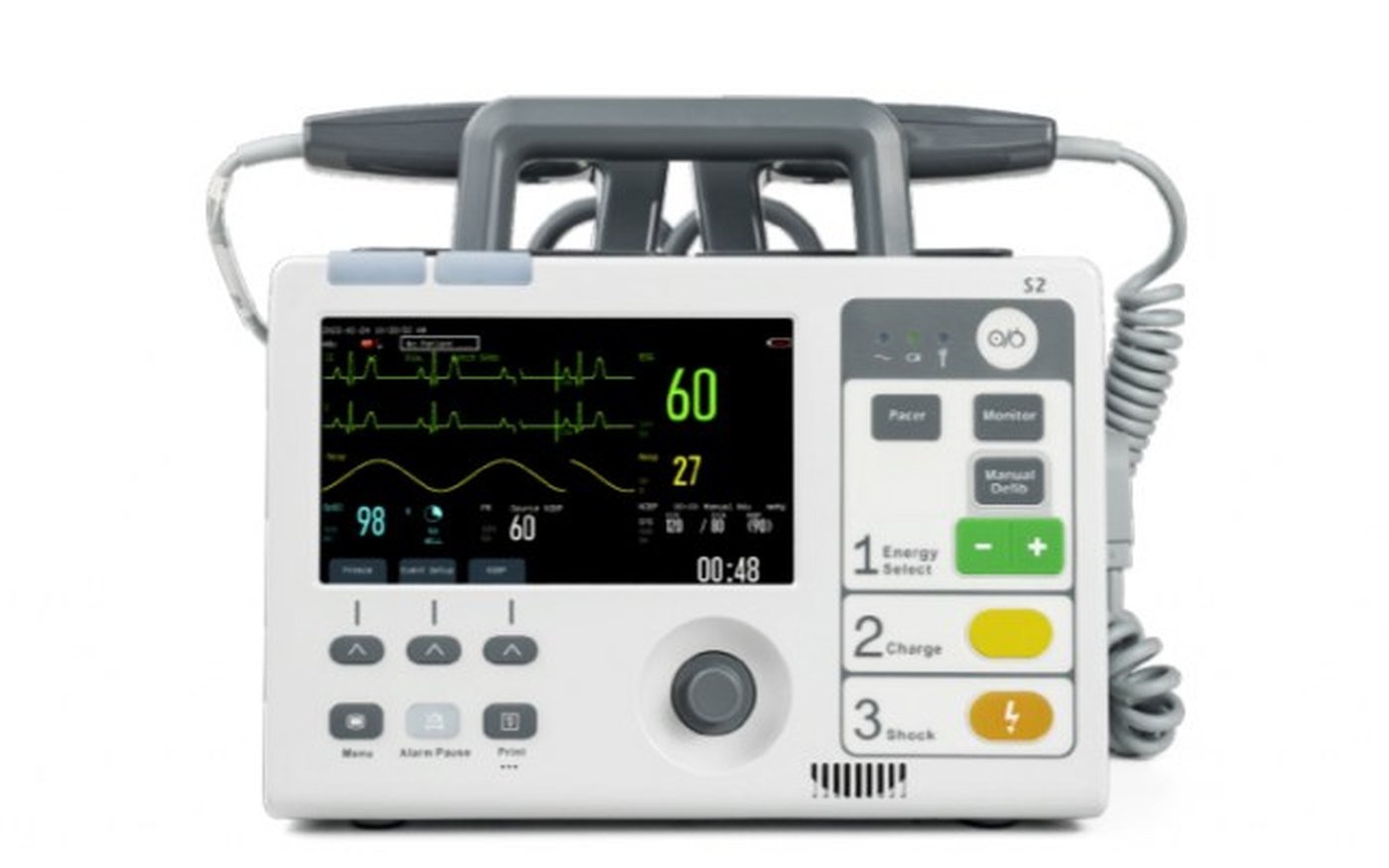 Hospital defibrillator and AED